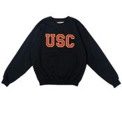 USC Trojan Basics Heritage Black Tackle Twill Fleece Sweatshirt